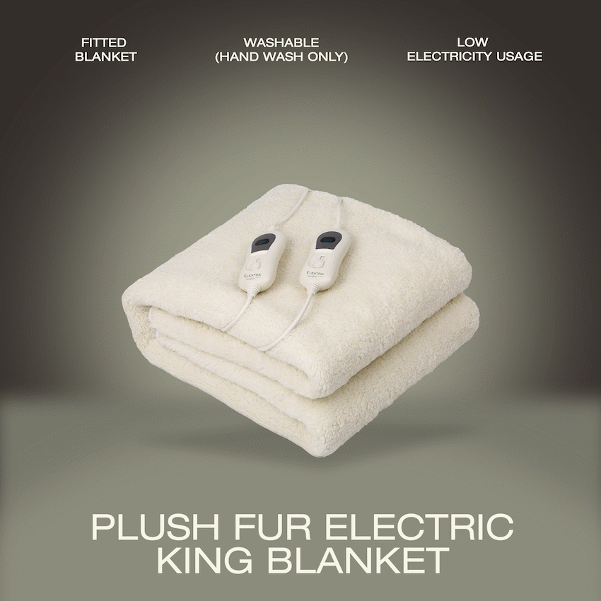Elektra Comfort Electric Blanket - King - Fur - image 4