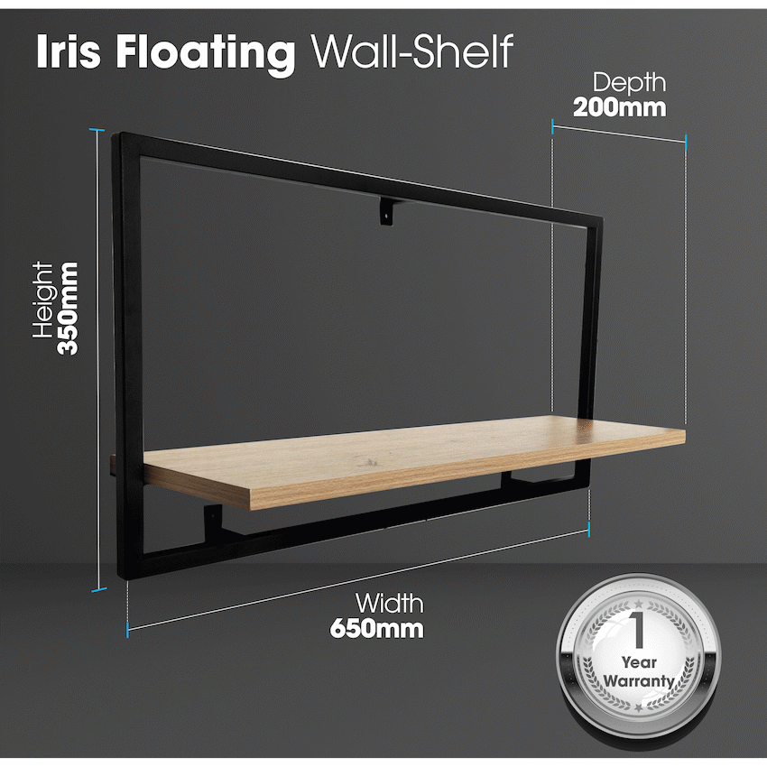 Everfurn Iris Floating Wall Shelf -Large - image 4