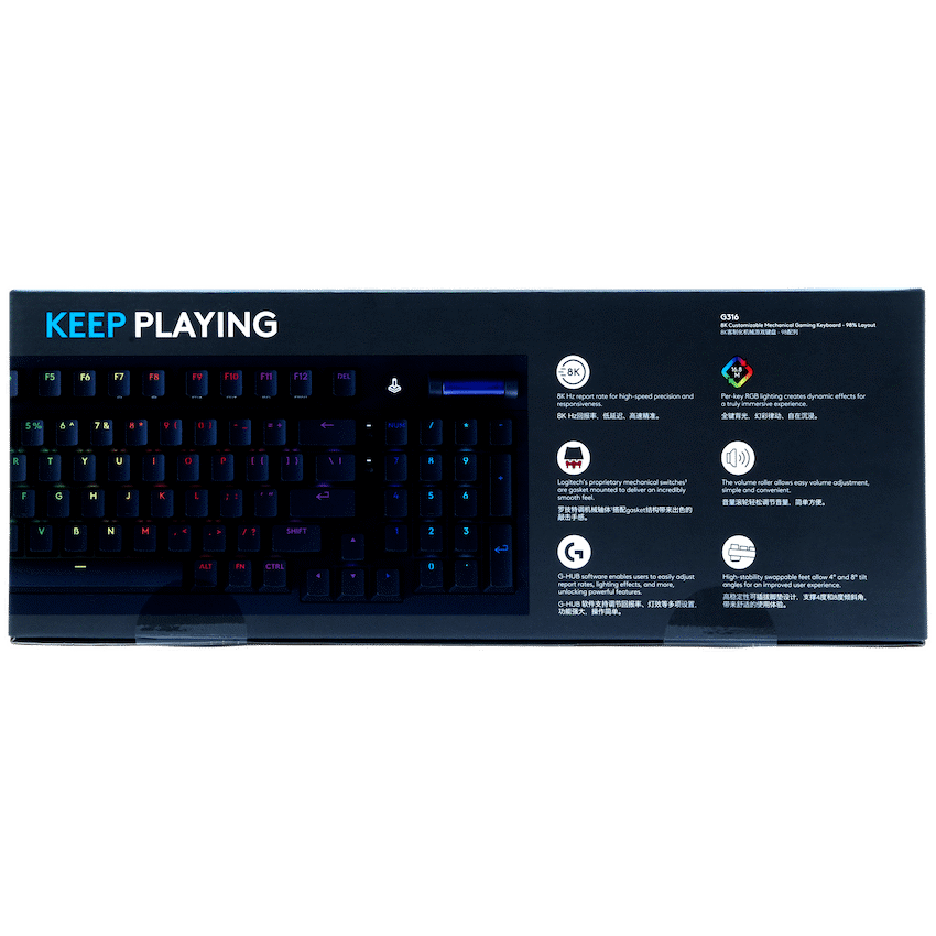 G316 8K Custom Mechanical Gaming Keyboard (Black - L) - image 4