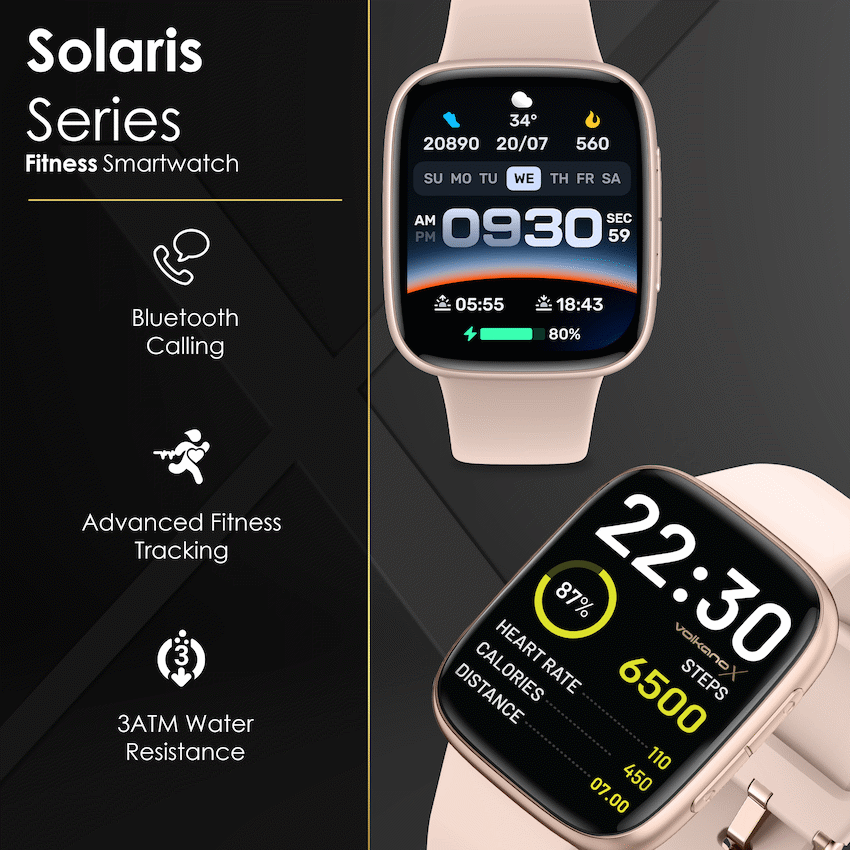 VolkanoX Solaris Series Fitness Smartwatch - Gold - image 4