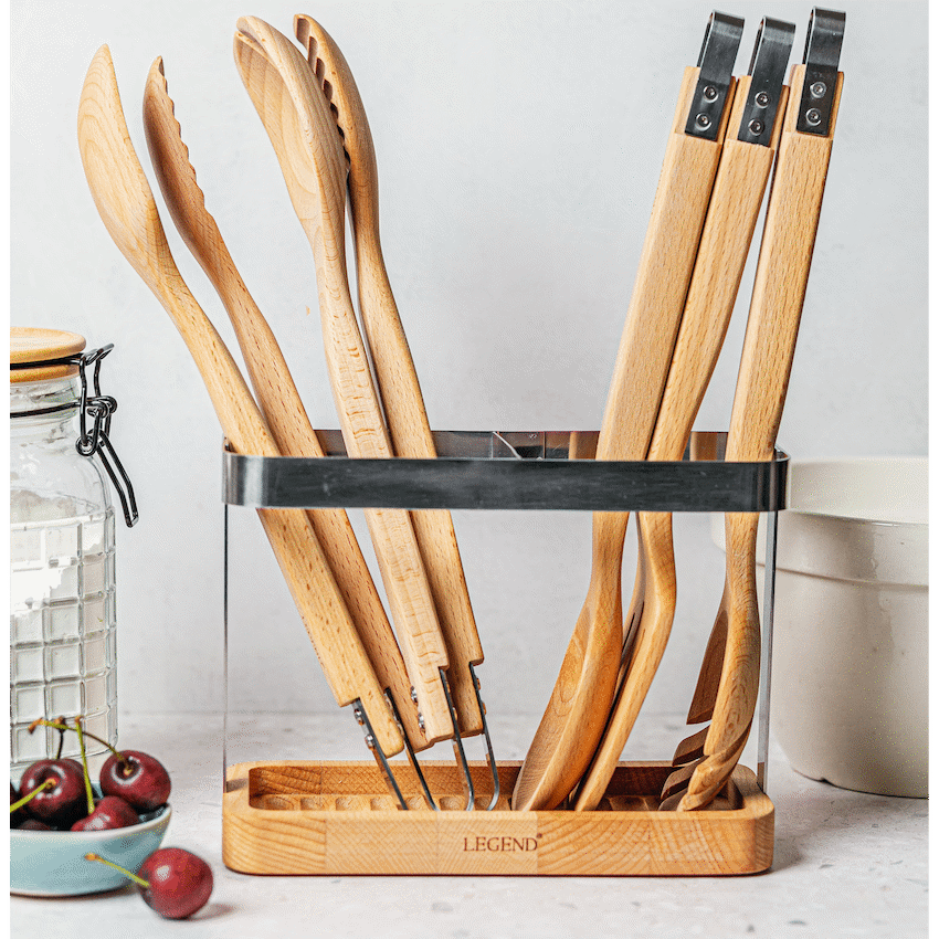 Legend Premium Beechwood utensil holder - image 4