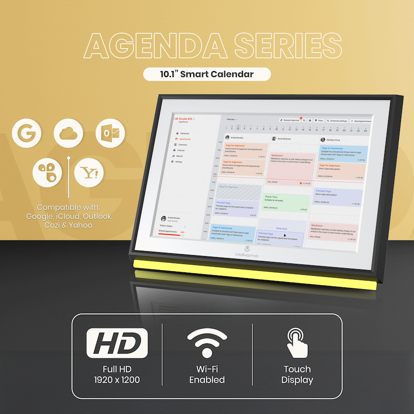 Volkano Agenda Series Smart Calendar and Digital Photo Frame  10" - Black - image 4