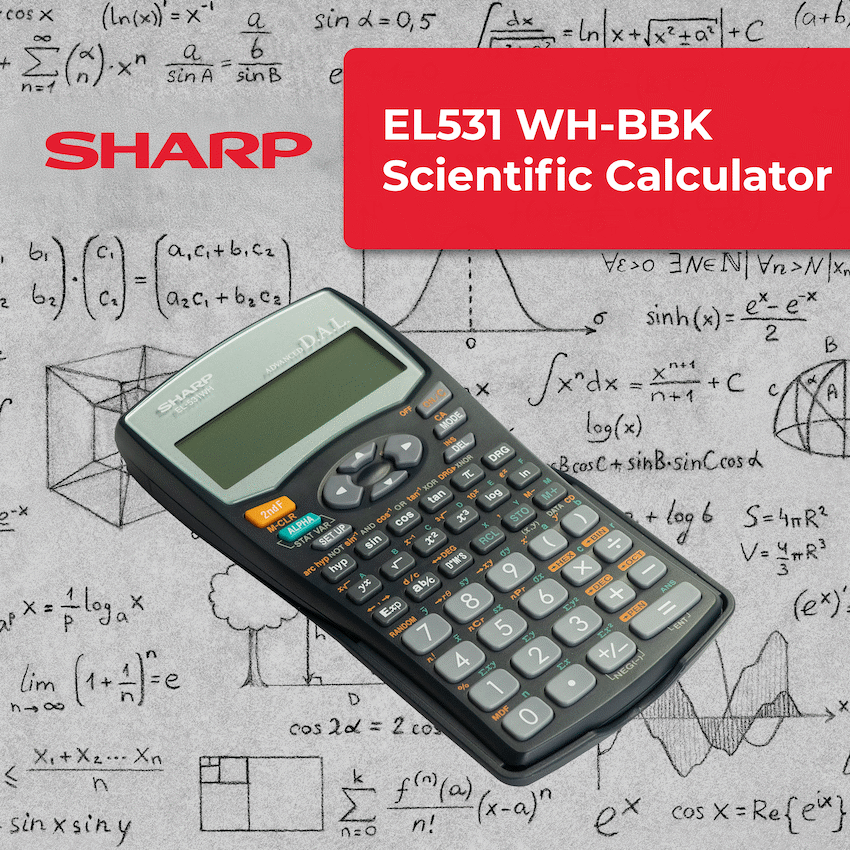Sharp EL531 WH-BBK - Scientific Calculator - 272 Functions - image 4