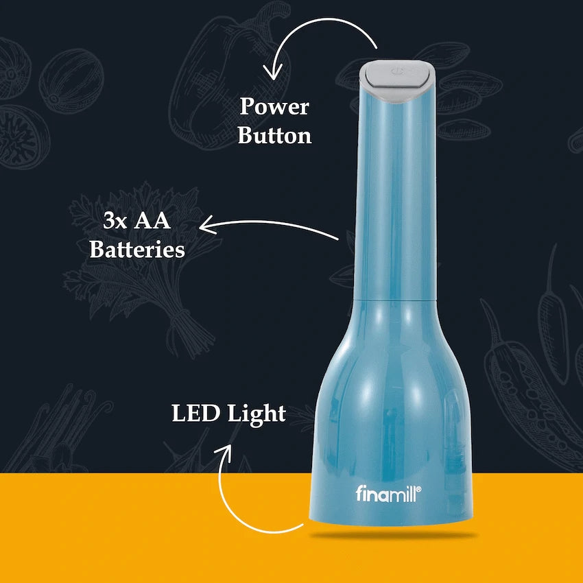 Finamill Battery Operated Grinder - Ocean Blue - image 4