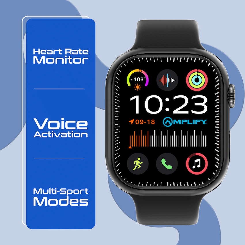 Amplify Challenge Series Square Smartwatch - Black - image 4