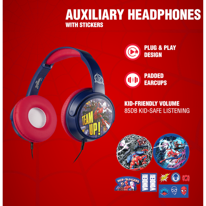 Marvel Spider-Man Wired Headphones with Stickers - image 4