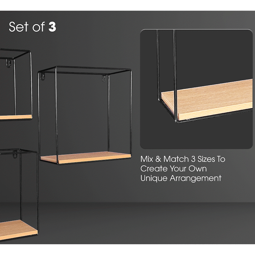Everfurn Sarah Wall Shelves - Set of 3 - image 4