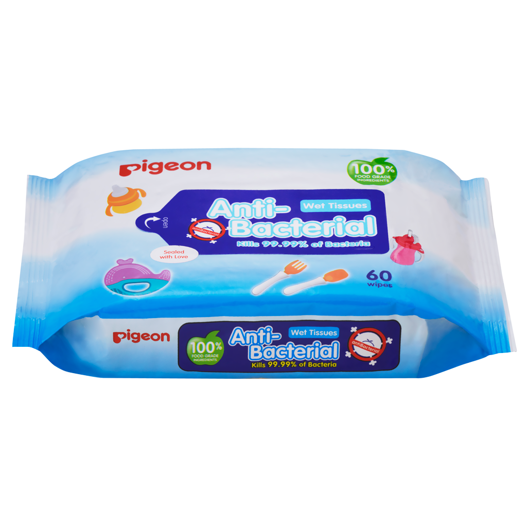 Pigeon - Anti-Bacterial Wipes 60's