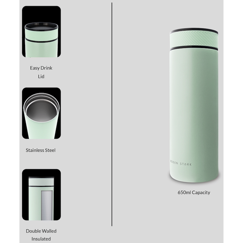 Boden Stark 650ml Travel Flask - Green - image 4