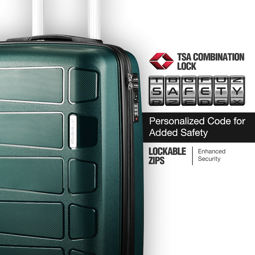 Travelwize Tourer PP 55cm 4-wheel Spinner Luggage Petrol - image 4