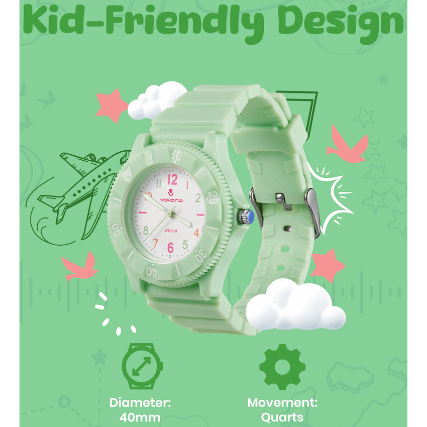 Volkano Mallow Series Kids Analogue Watch - Green - image 4
