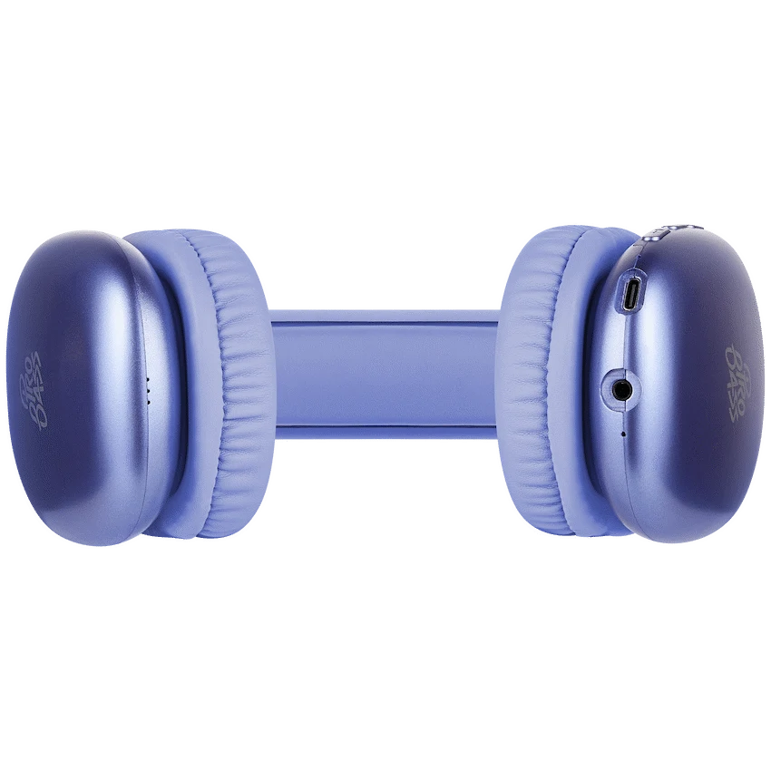 Pro Bass Retro Bluetooth Wireless Headphone with PU Case - Purple - image 4