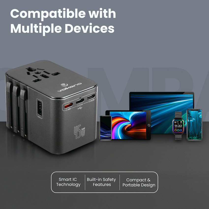 Volkano Jetsetter series 45W PD Travel Adaptor - image 4