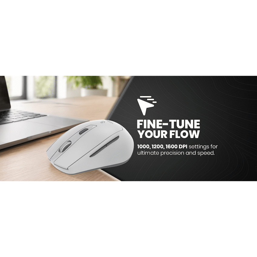 Volkano Chrome Series Wireless Mouse - Gray - image 4