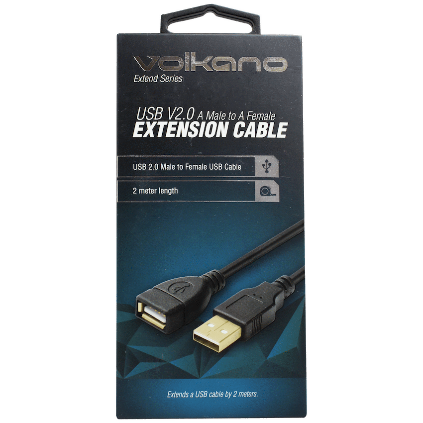 Volkano Extend Series USB Extension Cable - 2m - Black - image 4