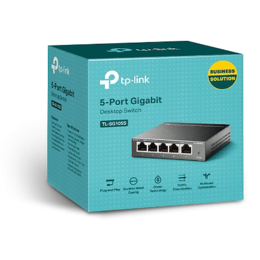 TP-Link TL-SG105S - 5-Port Gigabit Desktop Switch - image 4