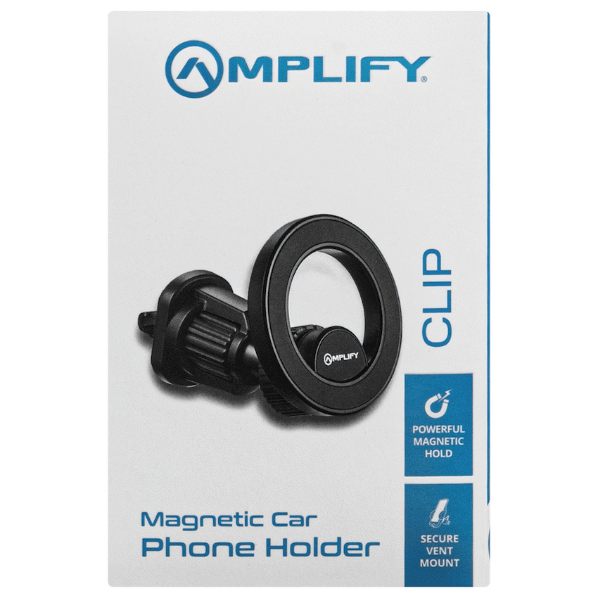 Amplify Clip Series Magnetic Car Phone Vent Holder  (PDQ) - Black - image 4