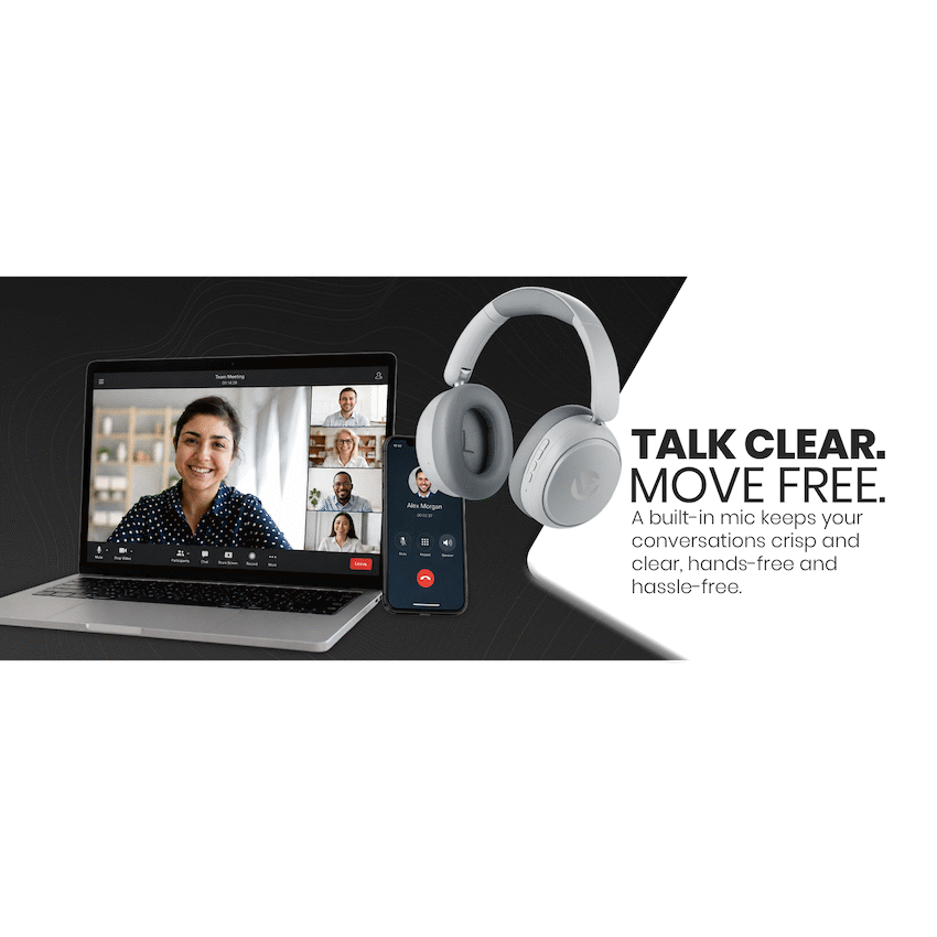Volkano Lexi Bluetooth Headphone with ANC - Grey - image 4