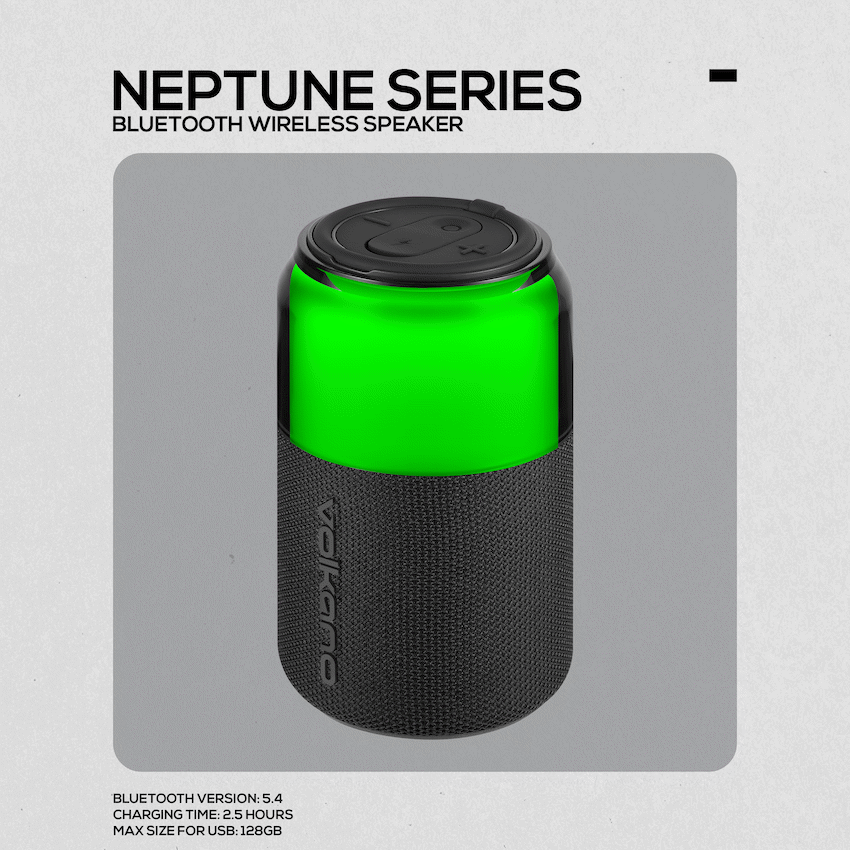 Volkano Neptune Bluetooth Wireless Speaker - Black - image 4