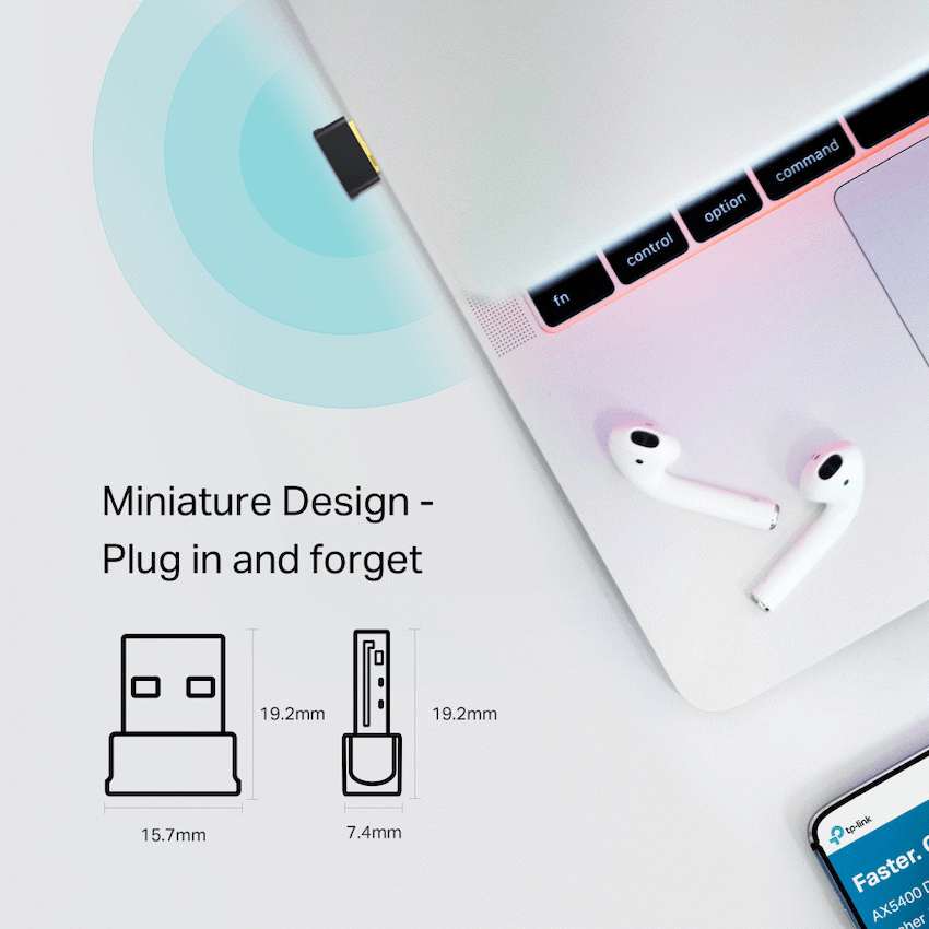 TP-Link Archer T2UB Nano AC600 Nano Bluetooth Wireless USB Adapter - image 4