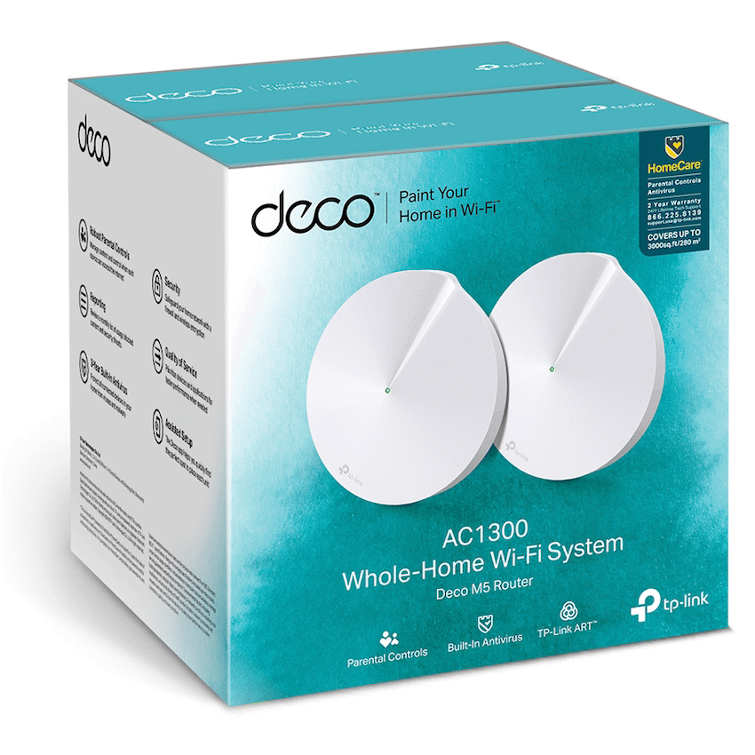 TP-Link Deco M5 (2-Pack) AC1300 Whole-Home Mesh Wi-Fi System - image 4