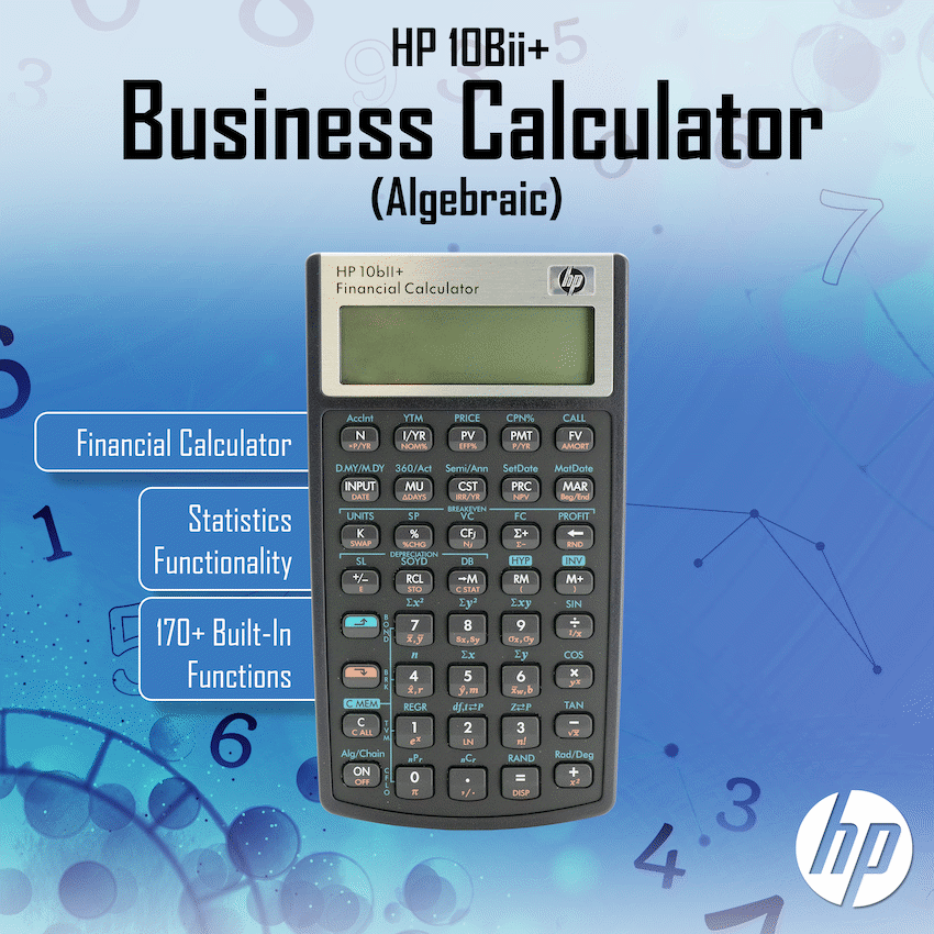 HP 10Bii+ - Business Calculator (Algebraic) - Non-Programmable - image 4