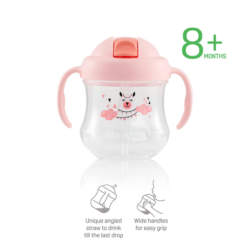 Pigeon Mag Mag Straw Cup - Matte Pink