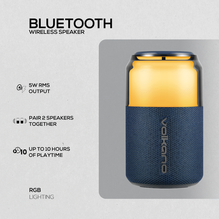 Volkano Neptune Bluetooth Wireless Speaker - Blue - image 4