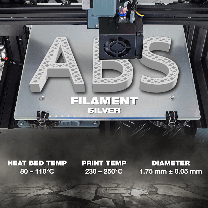 SA Filament ABS Premium Filament 1kg - Silver - image 4