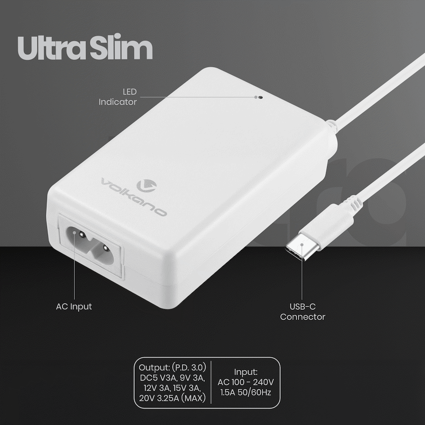 Volkano Brio Traveller Compact 65w GaN Laptop Charger - image 4