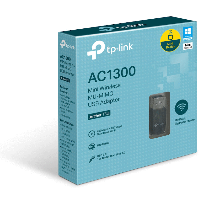 TP-Link Archer T3U AC1300 Mini Wireless MU-MIMO USB Adapter - image 4