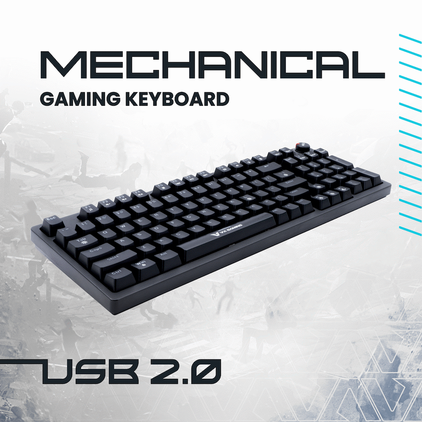 VX Gaming Warborn RGB TKL Mechanical Keyboard - image 4