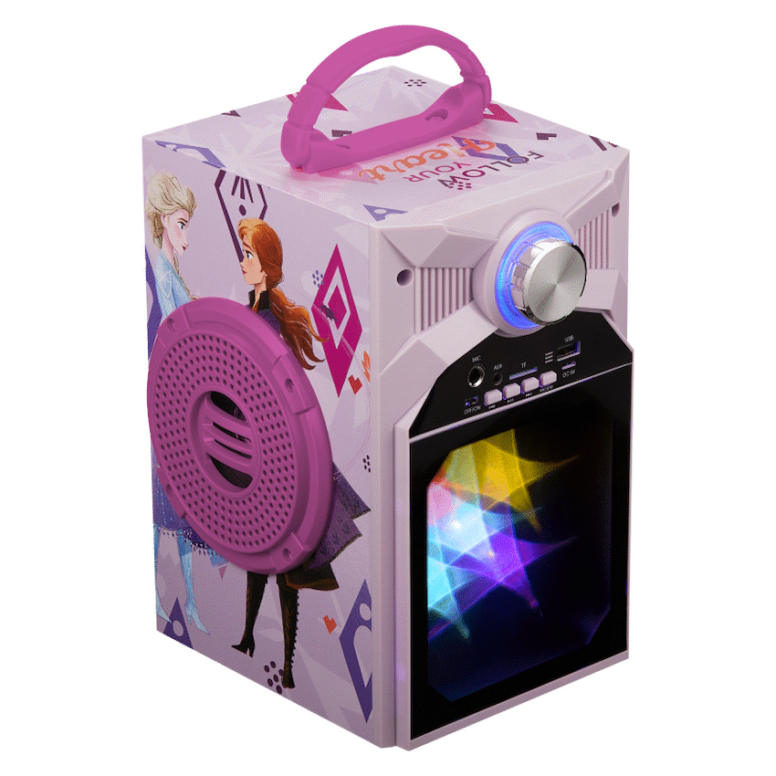 Disney Frozen Classic LED Stars Karaoke Machine with Microphone - image 4