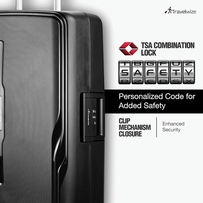 Travelwize Clipper PP 65cm 4-Wheel Spinner Luggage Black - image 4