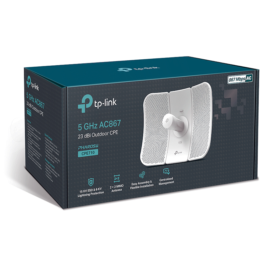 TP-Link CPE710 5GHz AC 867Mbps 23dBi Outdoor CPE - image 4