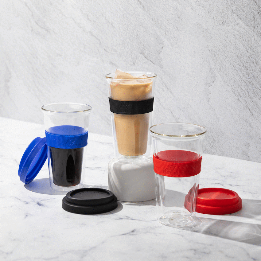 Snappy Thermal Glass Tumbler 400ml Red ( Order in Qty of 6) - image 4