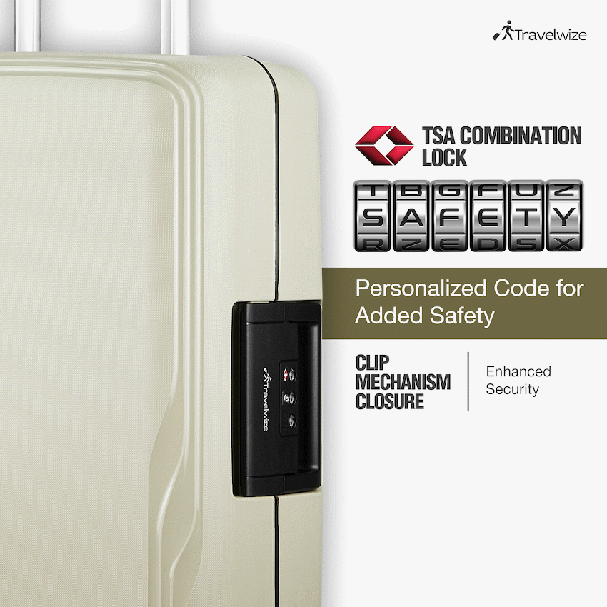 Travelwize Clipper PP 55cm 4-Wheel Spinner Luggage Beige - image 4