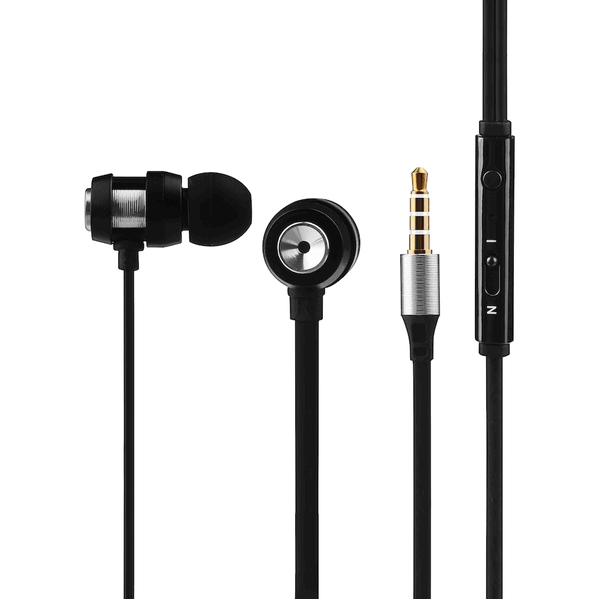 Volkano Alloy Series Metal Earphone - Silver - image 4