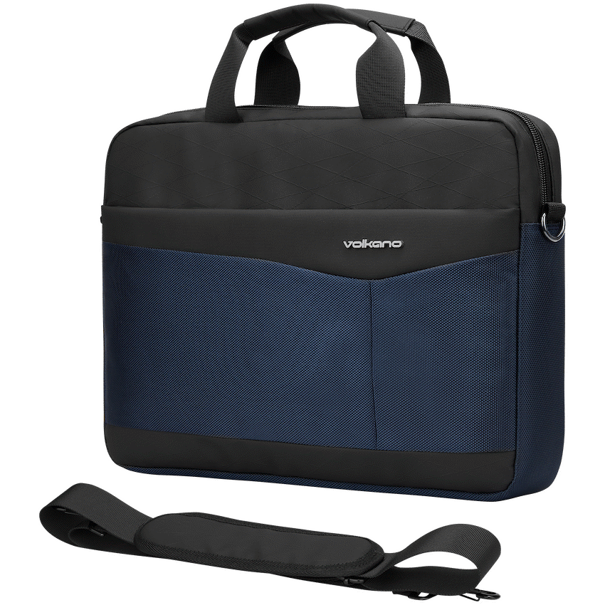 Volkano Seismic 15.6" Laptop Shoulder Bag Blk/Nvy - image 4