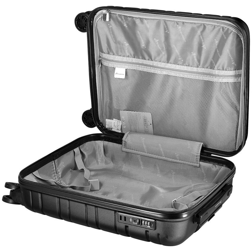 Travelwize Cabana ABS 4-Wheel Spinner 55cm Luggage - Black - image 4