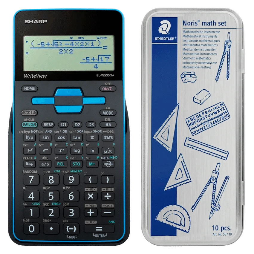 Sharp EL535 Scientific Calculator - 422 Functions- Blue - image 4