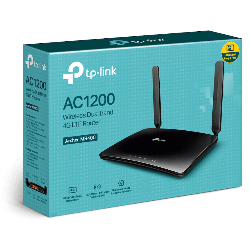 TP-Link Archer MR400 AC1200 Wireless Dual-Band 4G LTE Router - image 4