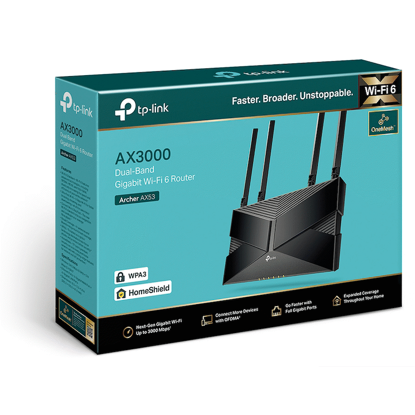 TP-Link Archer AX53 AX3000 Dual-Band Wi-Fi 6 Router - image 4