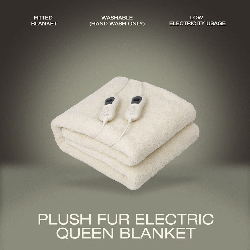 Elektra Comfort Electric Blanket - Queen - Fur - image 4