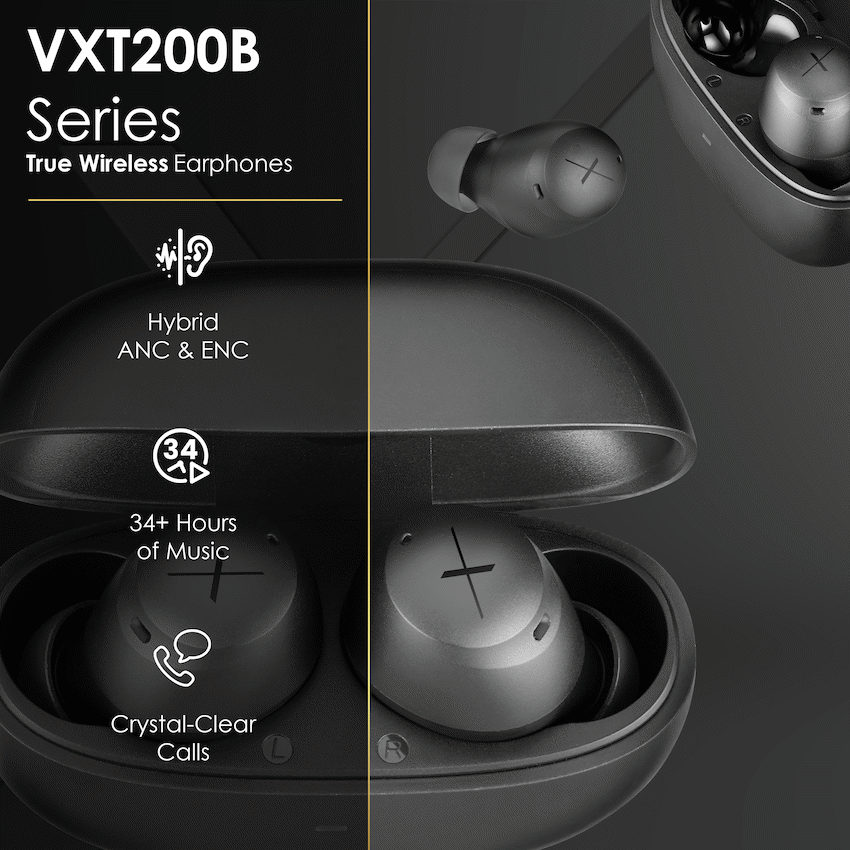Volkano X VXT200B True Wireless Earphones with Hybrid Active Noise Cancelling - image 4