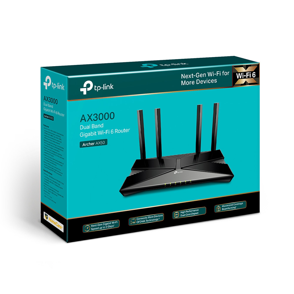 TP-Link Archer AX50 AX3000 Wi-Fi 6 Router