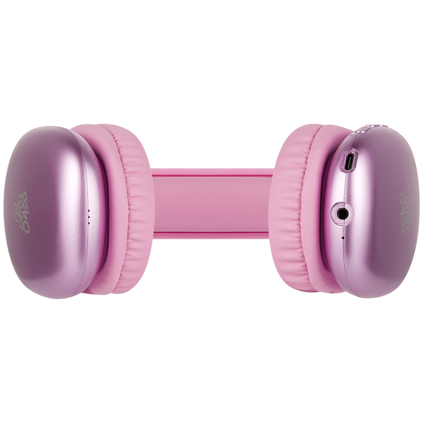 Pro Bass Retro Bluetooth Wireless Headphone with PU Case - Pink - image 4