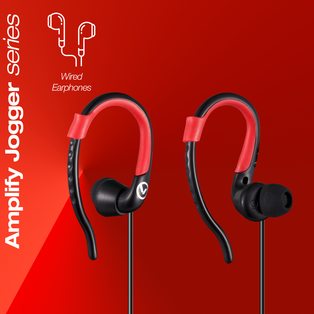 Amplify 2-IN-1 Bundle Jogger series earphones with pouch
