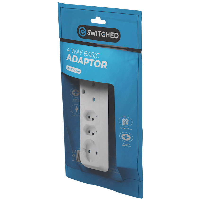 SWITCHED  4 Way Schuko Adaptor - image 4