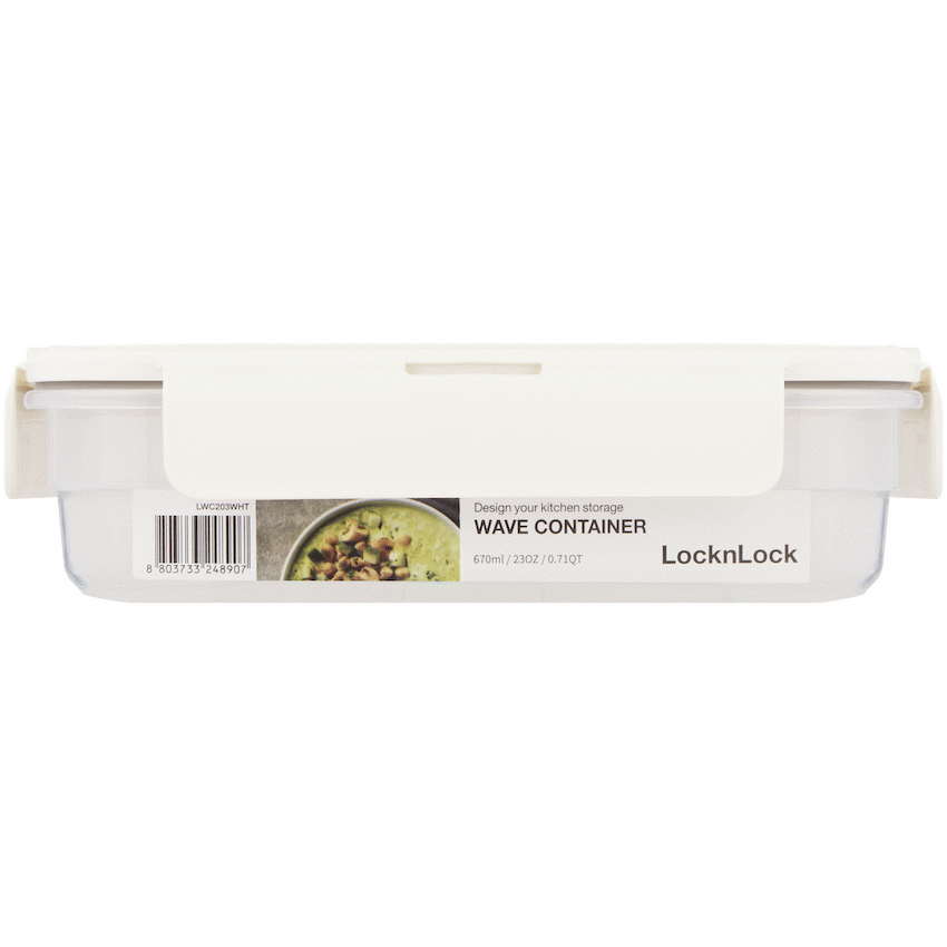LocknLock Wave container 670ml - White - image 4